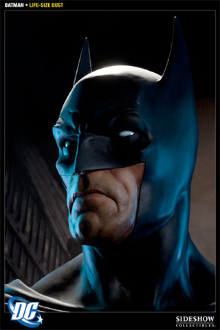 Illustration for article titled Put a Life-Sized Batman Head on Your Shelf